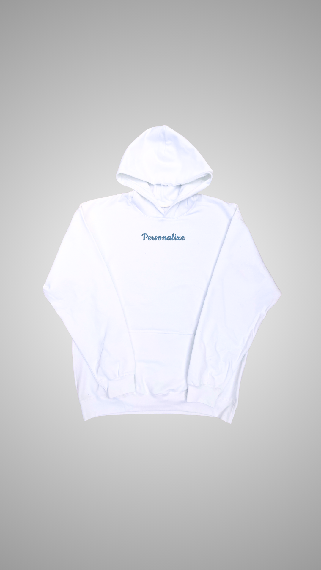 White Hoodie Sweatshirt | Personalized