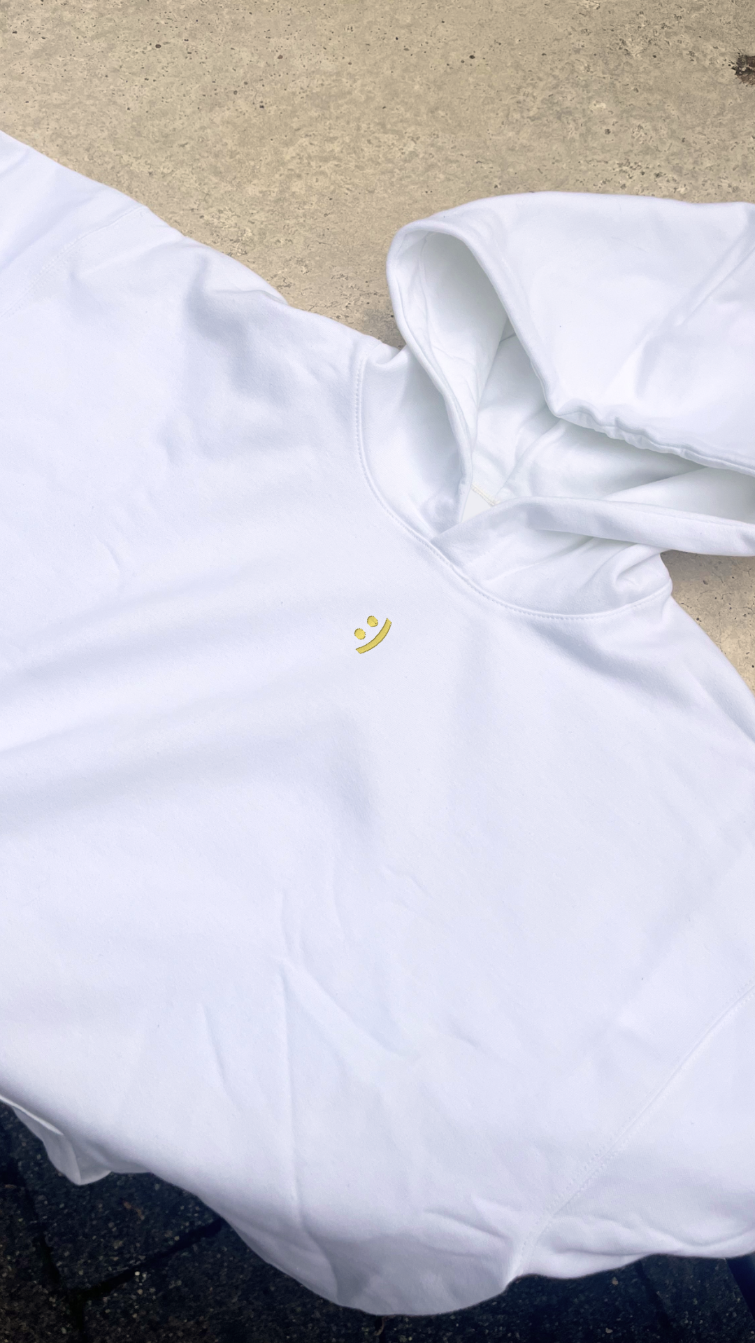 White Hoodie Sweatshirt | Personalized