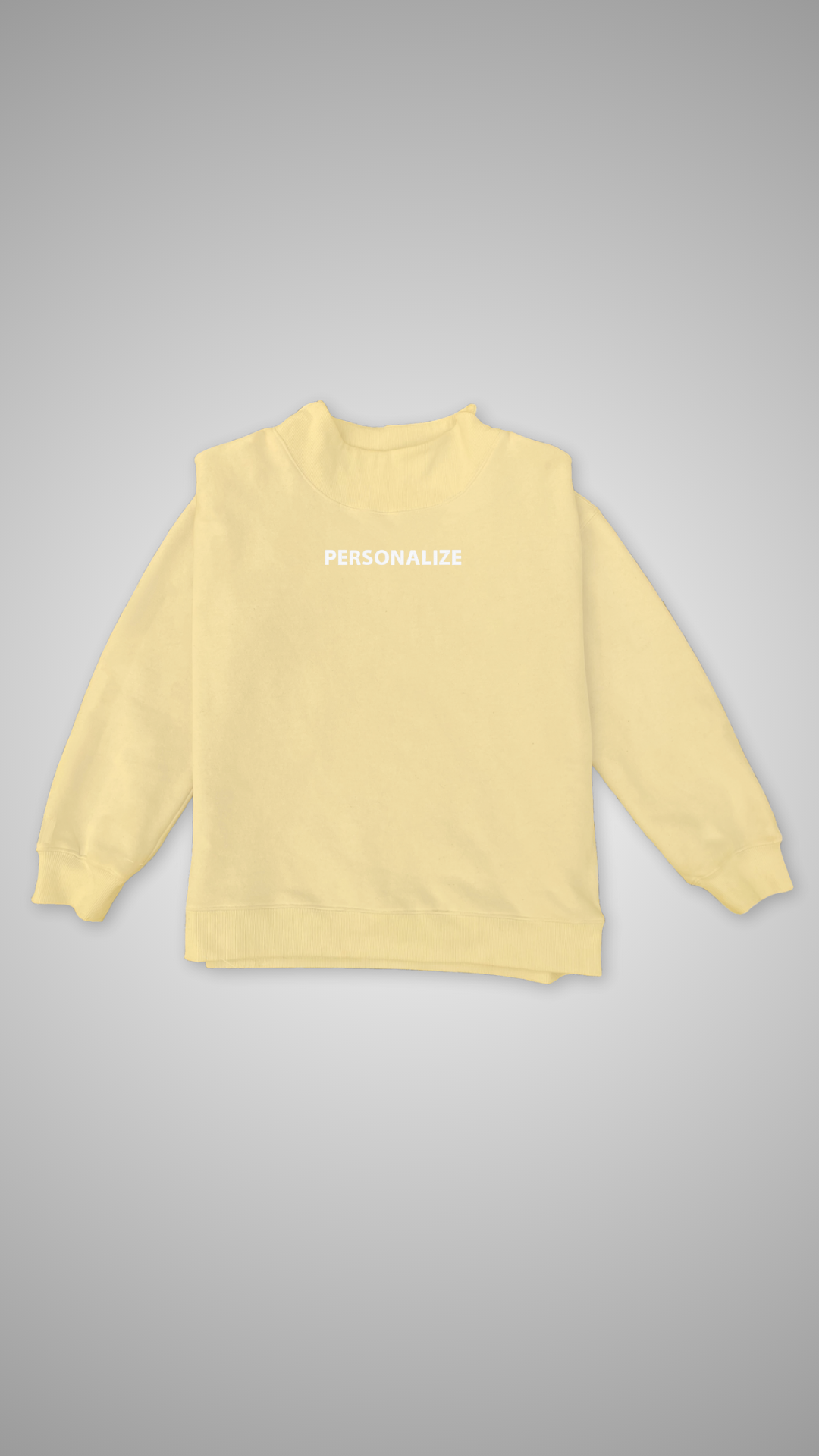 Butter Mock Neck Sweatshirt | Personalized