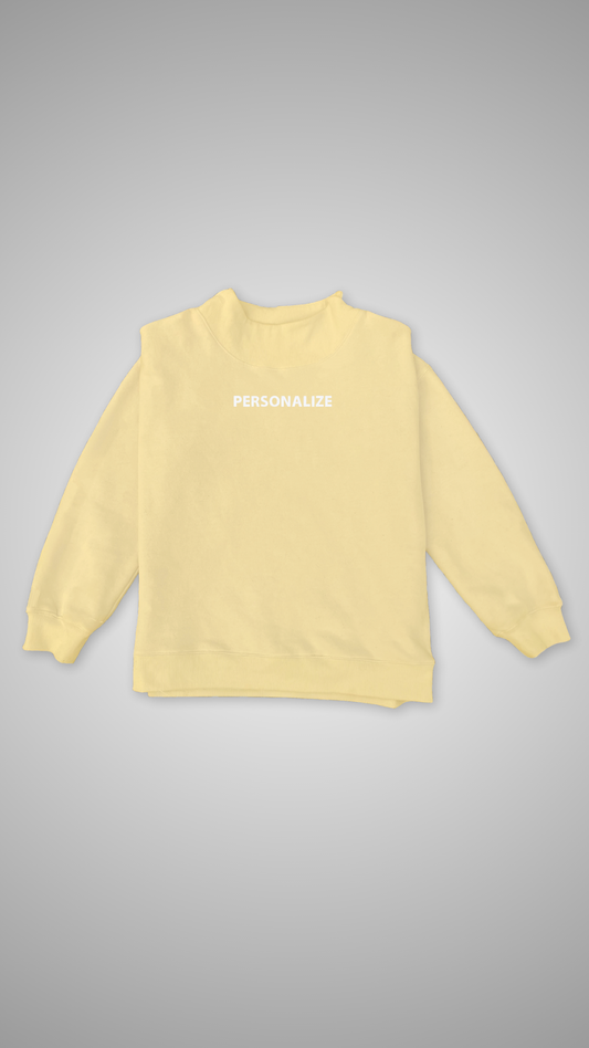 Butter Mock Neck Sweatshirt | Personalized